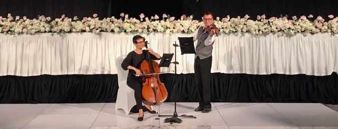 string duo in concert